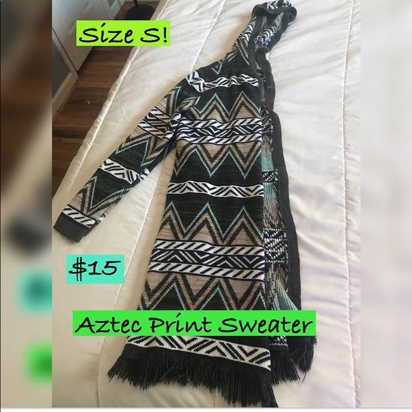 Aztec print cardigan - Picture 2 of 2